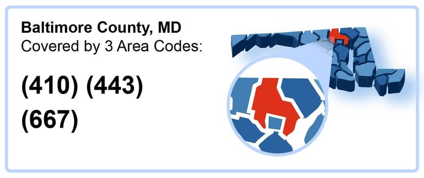 410_443_667_Area_Codes_in_Baltimore_County_Maryland